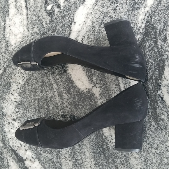 Nine West Farinao ❤Chunky Heel ❤with Buckle ❤Sz7.5 - Picture 8 of 9